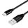 Logilink USB 2.0 Type-C kábel, C/M-USB-A/M, szövet, fekete, 0,3 m (CU0139)
