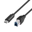 Logilink USB 3.2 Gen1 Type-C kábel, C/M-USB-B/M, fekete, 2 m (CU0163)