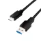 Logilink USB 3.2 Gen1 Type-C kábel, C/M-USB-A/M, fekete, 0,15 m (CU0166)