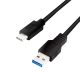 Logilink USB 3.2 Gen1 Type-C kábel, C/M-USB-A/M, fekete, 1 m (CU0168)