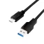 Logilink USB 3.2 Gen1 Type-C kábel, C/M-USB-A/M, fekete, 2 m (CU0170)