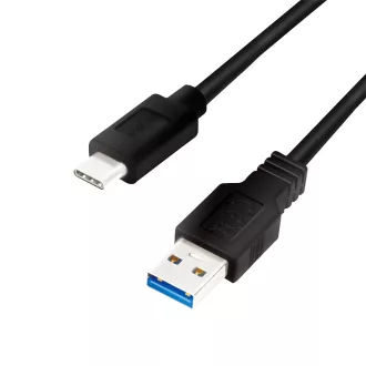   Logilink USB 3.2 Gen1 Type-C kábel, C/M-USB-A/M, fekete, 3 m (CU0171)