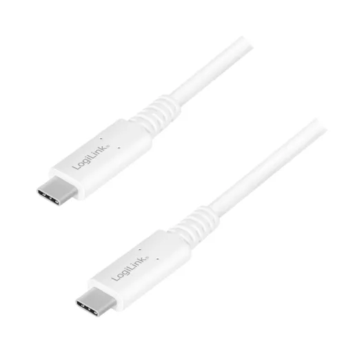 Logilink USB 4 Gen 3 Type-C kábel, C/M-USB-C/M, PD, AV, 0,8 m (CU0180)