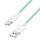 Logilink USB 2.0 Type-C kábel, C/M - A/M, 480 Mbps, 60W, nejlon, zöld, 1,5 m