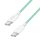 Logilink USB 2.0 Type-C kábel, C/M - C/M, 480 Mbps, 60W, nejlon, zöld, 1,5 m