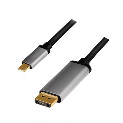 Logilink USB 3.2 Gen1 Type-C kábel, C/M-DP/M, 4K, alu, 1,8 m (CUA0100)