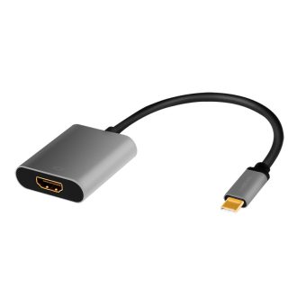   Logilink USB 3.2 Gen1 Type-C adapter, C/M-HDMI, 4K, alu, 0,15 m (CUA0103)
