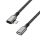 Logilink USB 3.2 Gen1 Type-C kábel, C/M 90  - USB-C/F, PD, alu, fekete/szürke, 2 m