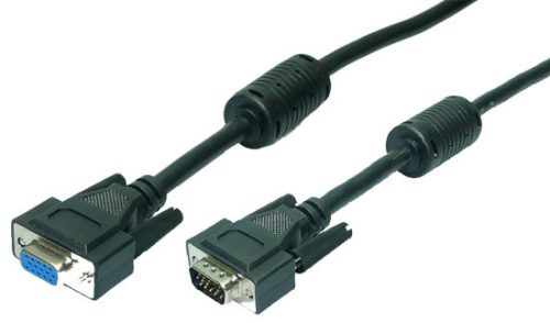 LogiLink VGA kábel, HD15/M   HD15/F, 1080p, 2x ferrit, 1,8 m (CV0004)