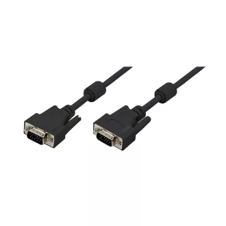   Logilink VGA kábel, HD15/M   HD15/M, 1080p, 2x ferrit, 10 m (CV0016)