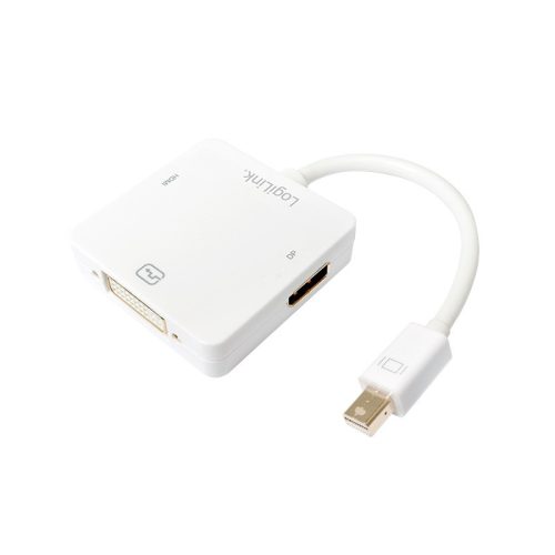 Logilink DisplayPort adapter, mDP/M   HDMI+DVI+DP, 4K/30 Hz, 0,15 m