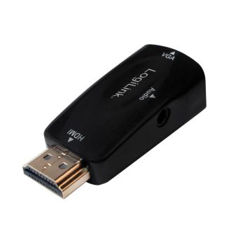   Logilink HDMI adapter, A/M - VGA/F + 3,5 mm/F, 1080p, fekete (CV0107)