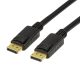 Logilink DisplayPort kábel, DP/M-DP/M, 8K/60 Hz, fekete, 3 m (CV0121)