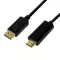 Logilink DisplayPort kábel, DP/M-HDMI-A/M, 4K/30 Hz, fekete, 3 m (CV0128)