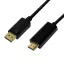 Logilink DisplayPort kábel, DP/M-HDMI-A/M, 4K/30 Hz, fekete, 3 m (CV0128)