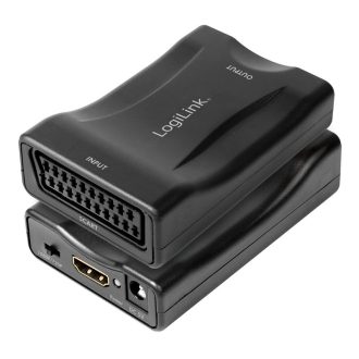   LogiLink Video konverter, Scart/F - HDMI-A/F, 1080p, fekete (CV0160)