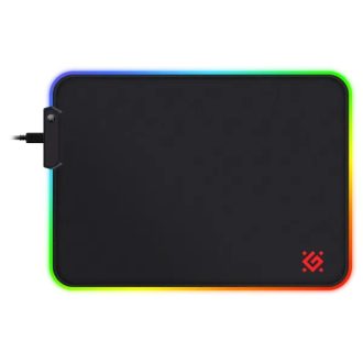   Defender Gaming egérpad Black L Light 350*300*4 mm, RGB (DEF50008)