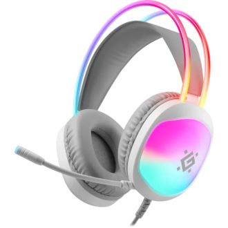   Defender Gaming headset Eclipse fehér, RGB, 2 m-es kábel (DEF62440)
