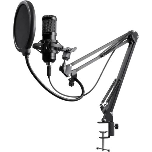 Defender Gaming stream mikrofon Space GMC 450 USB, állvány, kábel 1,5 m (DEF64645)