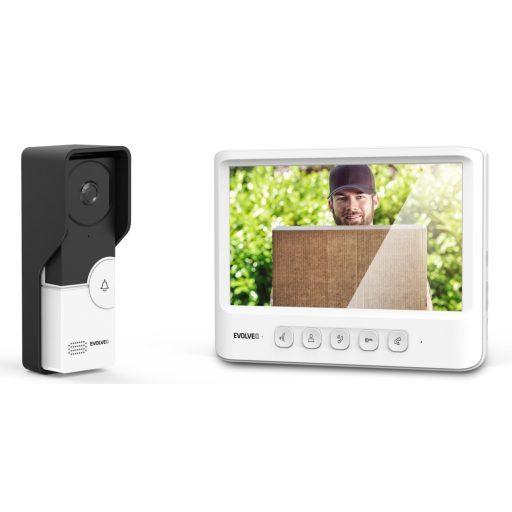 Evolveo Doorphone IK06 videós kaputelefon szett memóriával és színes display-el, fehér (DPIK06-W)