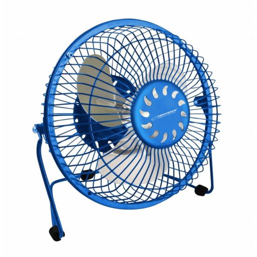 Esperanza Yugo asztali USB ventilátor, 6 col, kék (EA149B)