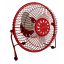 Esperanza Yugo asztali USB ventilátor, 6 col, piros (EA149R)