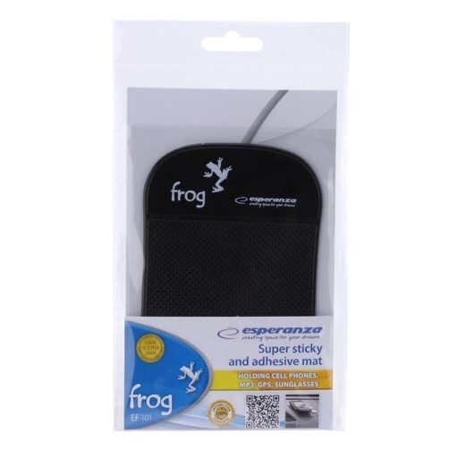 Esperanza Frog csúszásmentes autós telefon alátét, fekete (EF101K)