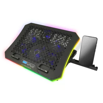   Esperanza Galerne RGB Gamer Notebook hutopad mobiltelefon tartóval (EGC109)