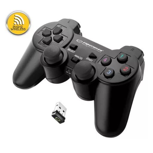Esperanza Gladiator Wireless Gamepad PS3/PC fekete (EGG108K)