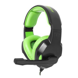   Esperanza Cobra sztereo Gamer headset, fekete-zöld (EGH350G)