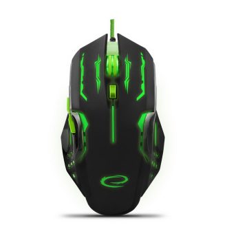   Esperanza MX403 Apache 6D USB vezetékes optikai Gamer egér, zöld (EGM403G)