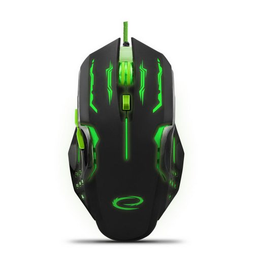Esperanza MX403 Apache 6D USB vezetékes optikai Gamer egér, zöld (EGM403G)
