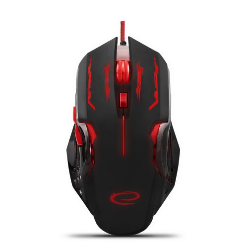 Esperanza MX403 Apache 6D USB vezetékes optikai Gamer egér, piros (EGM403R)