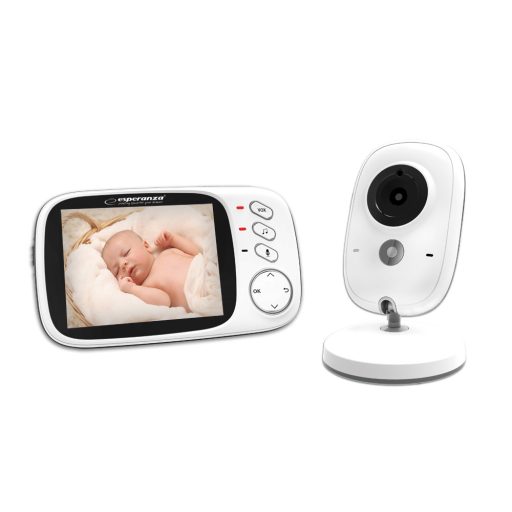 Esperanza Jacob Baby Monitor 3,2" LCD kijelzovel, fehér (EHM002)
