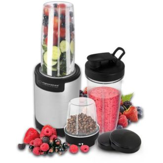   Esperanza Nutri Bomb turmixgép, smoothi készíto, aprító, fekete-ezüst (EKM030)