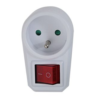   Esperanza elektromos aljzatelosztó 1 aljzatos kapcsoló fehér (ELK301W)