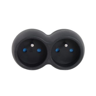   Esperanza elektromos aljzatelosztó 2 aljzatos fekete (ELK312K)