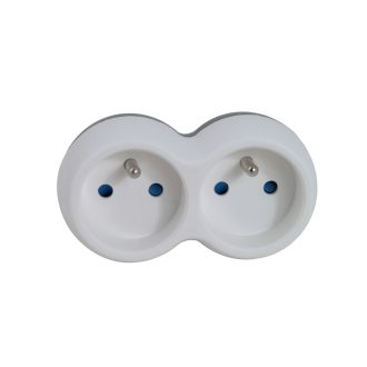   Esperanza elektromos aljzatelosztó 2 aljzatos fehér/szürke (ELK312WE)