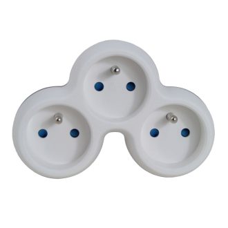   Esperanza elektromos aljzatelosztó 3 aljzatos fehér/szürke (ELK313WE)