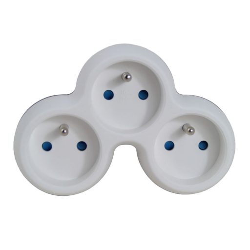 Esperanza elektromos aljzatelosztó 3 aljzatos fehér/szürke (ELK313WE)