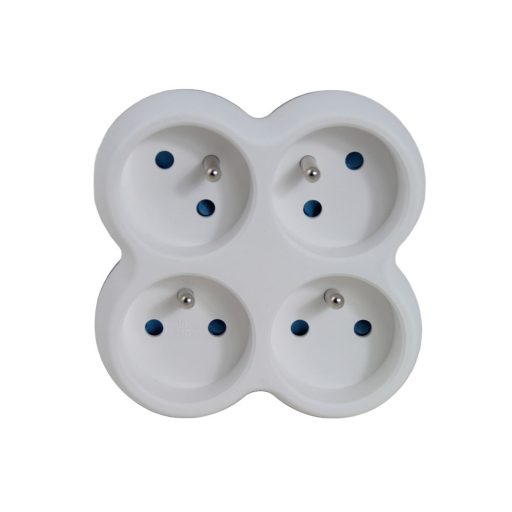 Esperanza elektromos aljzatelosztó 4 aljzatos fehér/szürke (ELK314WE)