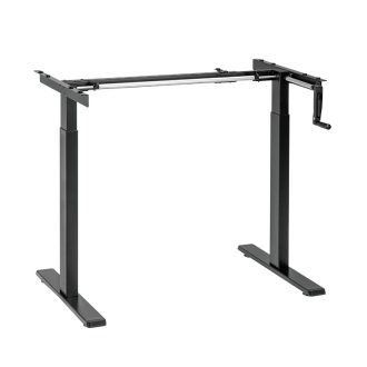   Logilink Kézzel állítható ülő-álló asztalkeret, 2 részes teleszkópos lábak, fekete (EO0048)