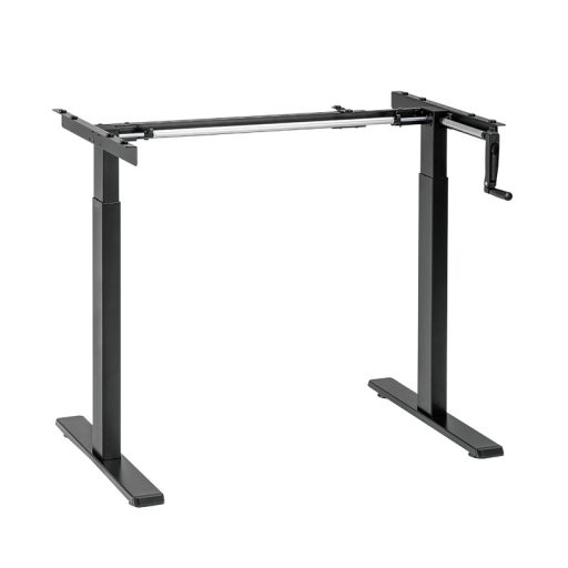 Logilink Kézzel állítható ülő-álló asztalkeret, 2 részes teleszkópos lábak, fekete (EO0048)