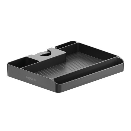 Logilink Rendszerező, rúdra rögzíthető O 3 4,8 cm, max. 3 kg, 22,4 x 17,6 x 3 cm, fekete