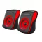 Esperanza Flamenco Sztereó hangszóró 2.0 USB, piros-fekete (EP140KR)