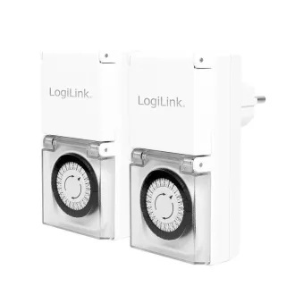   Logilink Mechanikus időkapcsoló, IP44, kültéri, 2 db (ET0006A)
