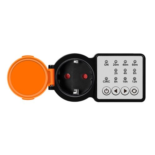 Logilink Kültéri időkapcsoló, CEE 7/3, Időzítő, IP44, 3600 W, fekete/narancssárga