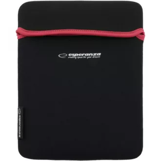   ESPERANZA NEOPRÉN TÁSKA 9,7" ET172R TABLETHEZ FEKETE/PIROS ET172R (ET172R)