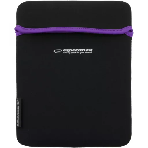 ESPERANZA NEOPRÉN TÁSKA 9.7" ET172V TABLETHEZ FEKETE/LILA ET172V (ET172V)