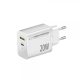 Esperanza gyorstöltő 20w usb-c pd 20w / usb-a qc 3.0 18w fehér